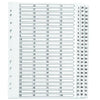 1-75 Index Multi-Punched Reinforced Board Clear Tab A4 White
