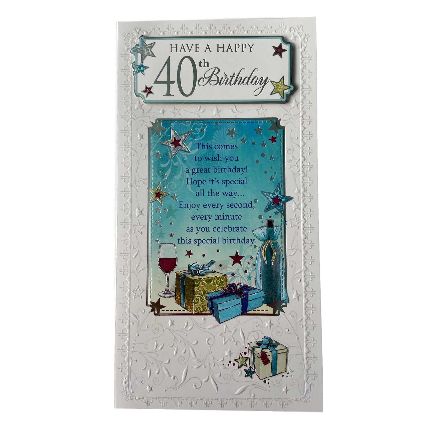 Have A Happy 40th Birthday Soft Whispers Card