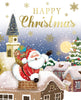 Box of 24 Santa and Snowman Design Luxury Portrait Christmas Cards With Envelopes