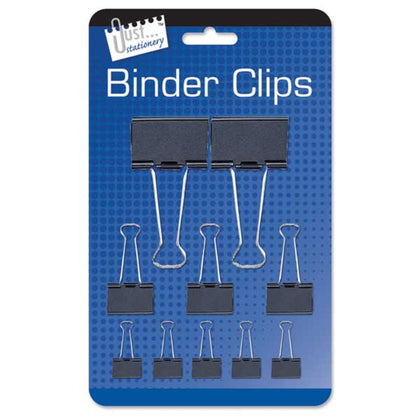 10 Assorted Binder Clips