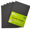 Pack of 100 A4 Black Sugar Paper