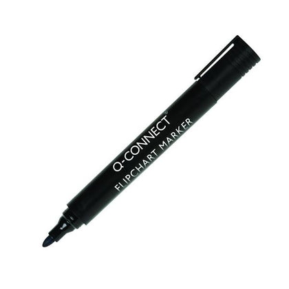 Flipchart Marker Pen Bullet Tip Black (Pack of 10)