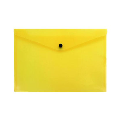 Q-Connect Polypropylene Document Folder A4 Yellow (Pack of 12)