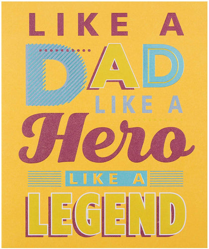 Like A Dad Father's Day Card 'Hero'