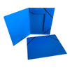 Janrax A4 Blue Laminated Card 3 Flap Folder with Elastic Closure