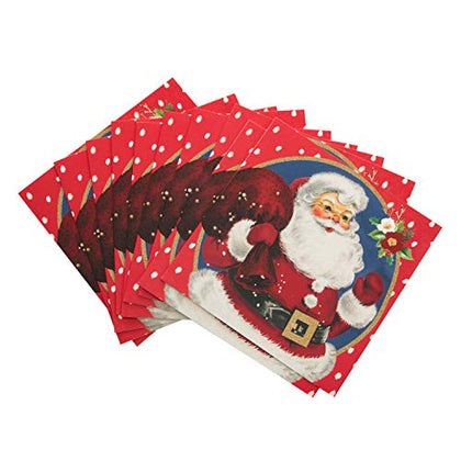 Pack of 10 Hallmark Santa Design Charity Christmas Cards