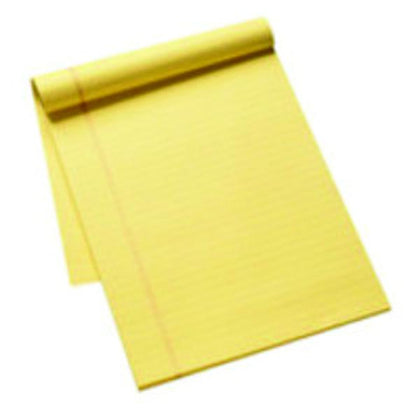 Pack of 10 A4 50 Pages Yellow Ruled Stitch Bound Executive Pad 
