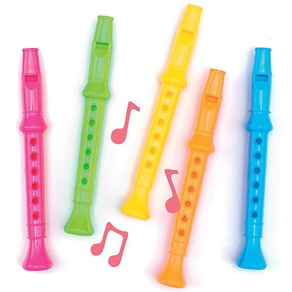 Pack of 6 Flute 14cm 5 Assorted Colours