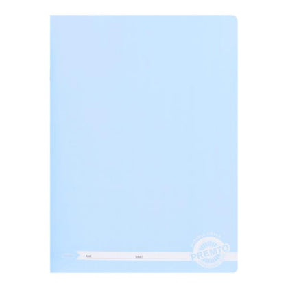 A4 120 Pages Pastel Cornflower Blue Durable Cover Manuscript Book by Premto