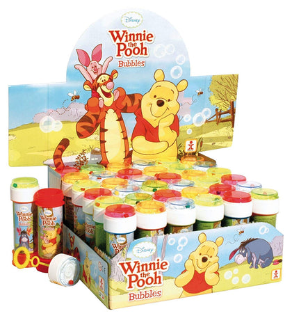 Box of 36 Assorted Winnie the Pooh Bubble Tubs 60ml