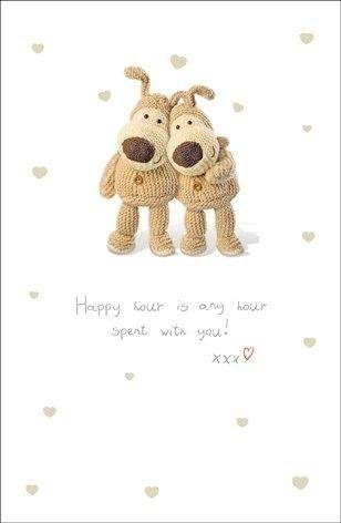 Boofle Greeting Card Happy Hour Is Any Hour Spent With You