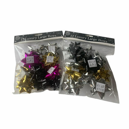 12 Luxury Large Gift Bows Modern Colours