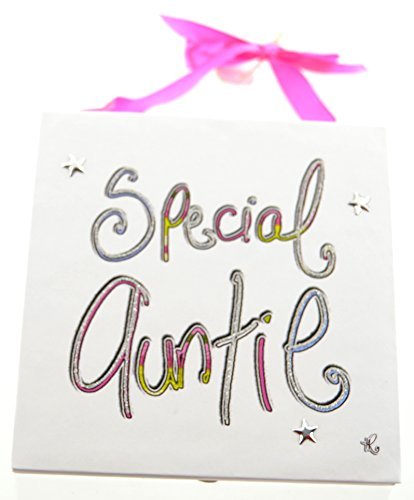 Special Auntie Short & Sweet 12cm Hanging Plaque