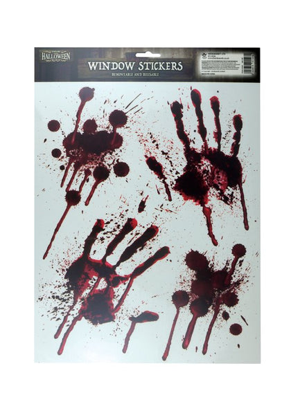 Stickers Window Halloween Blood Decoration Hand