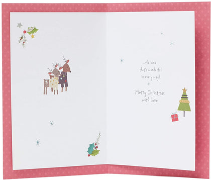 To Both of You Couple Deer Design Christmas Card