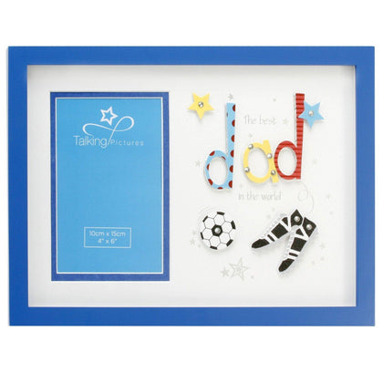 Talking Pictures More Than Words 3D Letter Frame 'Dad'