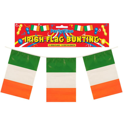 12ft Bunting Eire with 11 Ireland Flags PVC