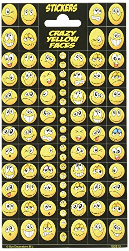 Twinkle Stickers Crazy Yellow Faces