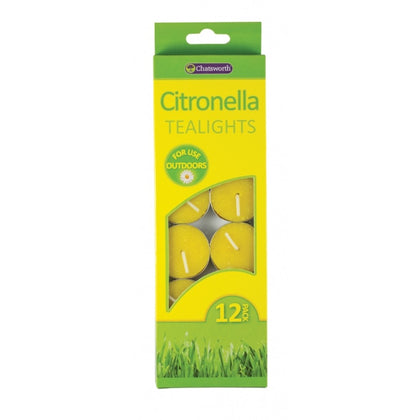 Citronella Tealights (12 Pack)