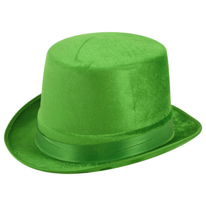 Hat Topper Velour Green Adult