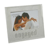 Engaged Mirrored 6" x 4" Photo Frame with Crystal Words Engagement