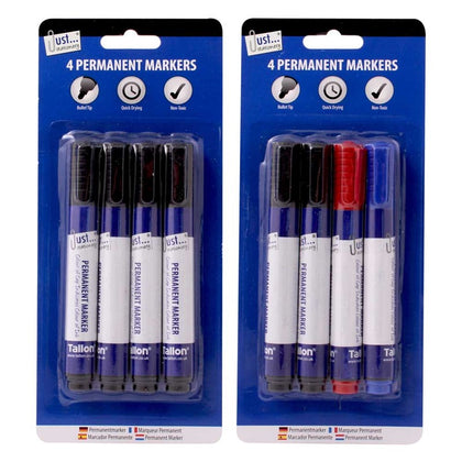 Pack of 4 Permanent Markers