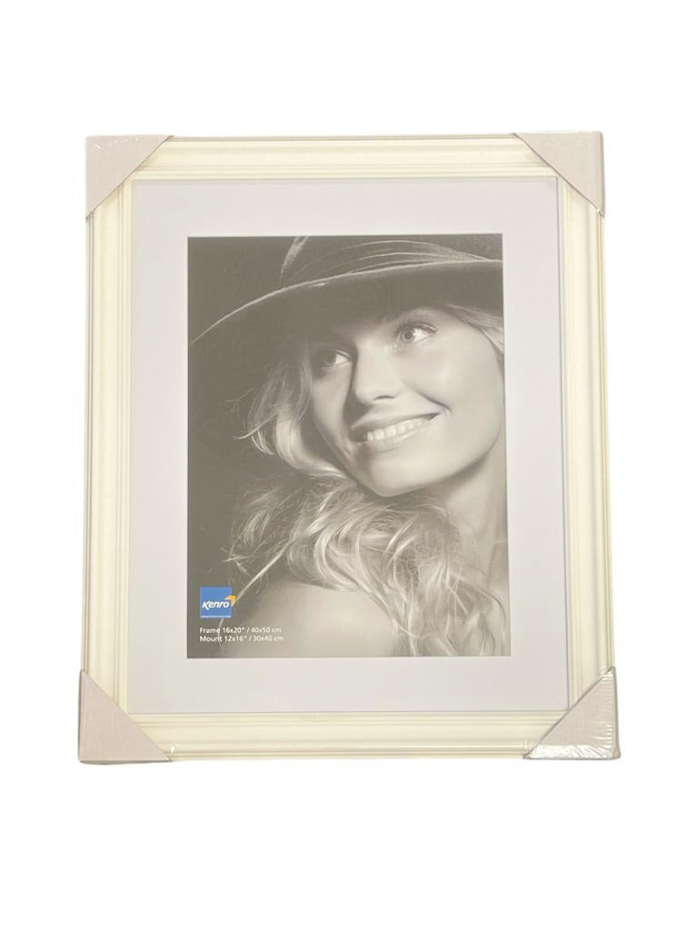 Kenro 30x40cm (12x16") Ravello Series Photo Frame White
