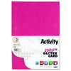 Pack of 10 Sheets A4 Pink 250gsm Glitter Card by Premier Activity