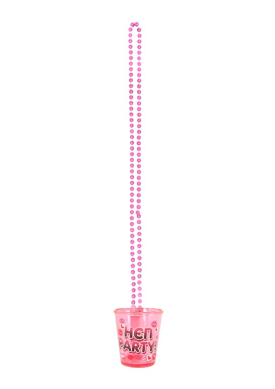 Hen Party Shot Glass with Necklace Choice Wholesale