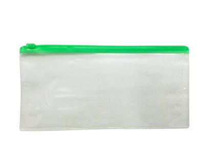 Pack of 12 DL Green Zip Zippy Bags