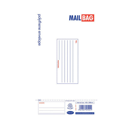 Pack of 25 Small Polythene Mail Bags