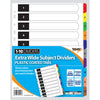 A4 1-10 Extrawide Card Tabbed Divider