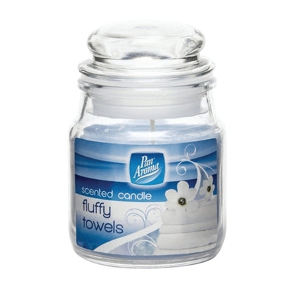 Pan Aroma Small Jar Candle With Lid - Fluffy Towels