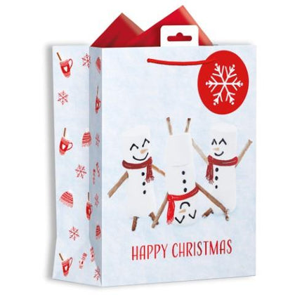 Photographic Marshmallow Design Medium Christmas Gift Bag