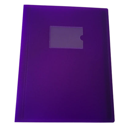 A4 Purple Flexible Cover 20 Pocket Display Book