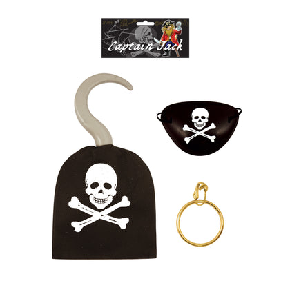 Pirate Hook 19Cm With Eye Patch/Earring