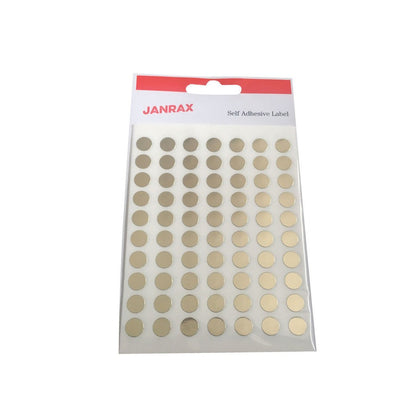 Pack of 560 Gold 8mm Round Labels - Stickers
