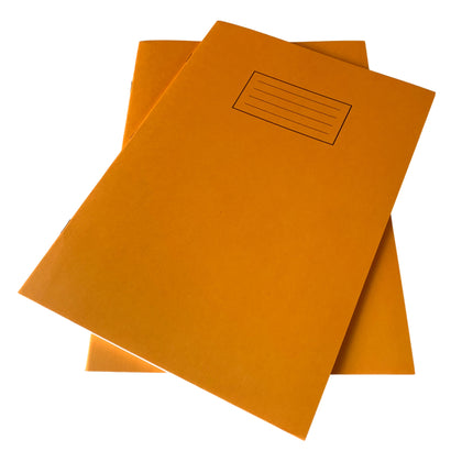 Pack of 50 Janrax A4 Orange 80 Pages Feint and Ruled Exercise Books