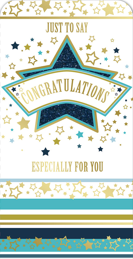 Just To Say Congratulations Star Design Luxury Gift Money Wallet Card