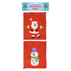 Santa and Snowman Design Christmas Sack  50 X 60 Cm