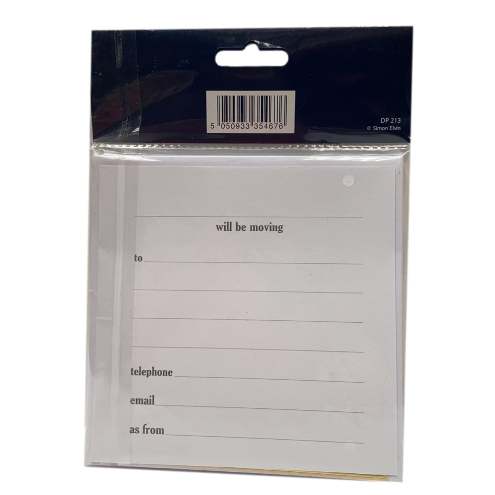 Pack of 6 New Home Cards And Envelopes