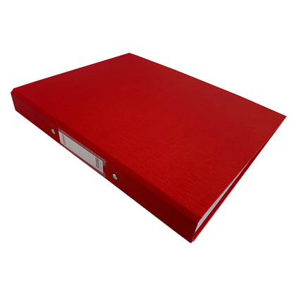 Pack of 10 A4 Red Paper Over Board Ring Binders by Janrax