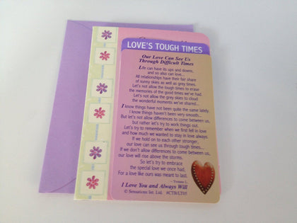 Our Loves Can See Us Through Diffcuilt Times...Wallet Card