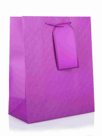 Quilted Lilac Gift Bag Small