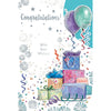 Congratulations With Best Wishes Open Celebrity Style Greeting Card