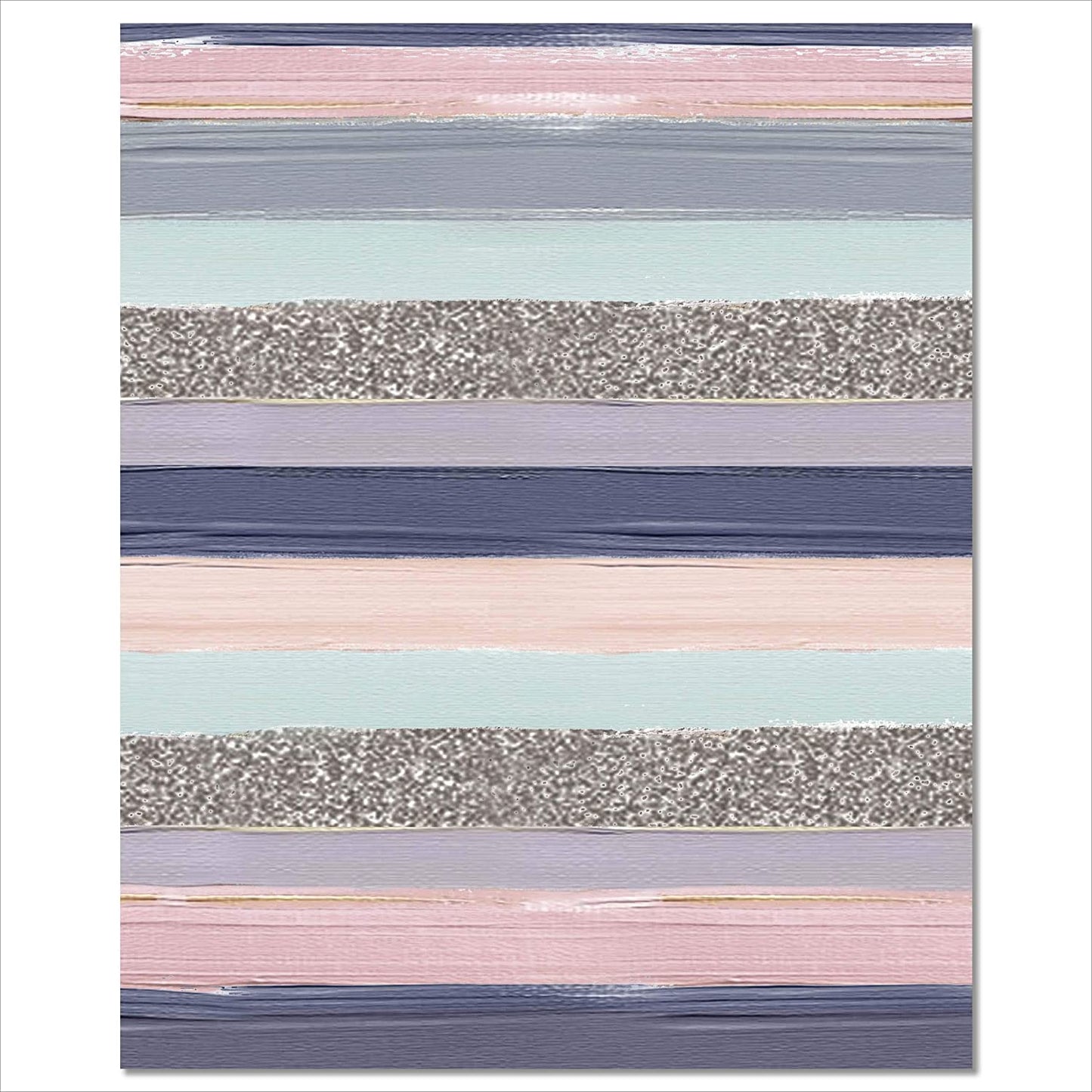 Multi Coloured Stripy Large Gift Bag