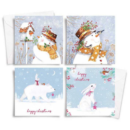 10 Square Winter Wonderland Trend Christmas Cards