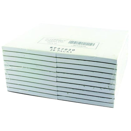 Pack of 20 80 Sheets (160 Pages) Plain Scribble Pads 127x76mm