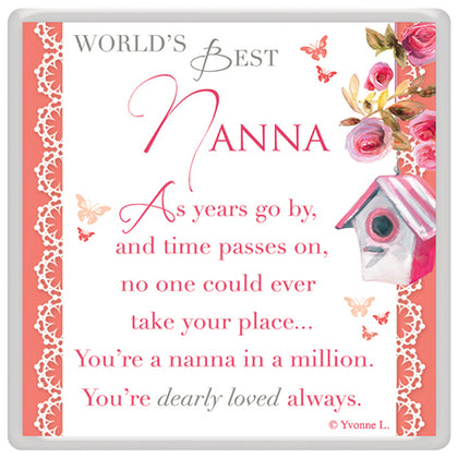 World's Best Nanna Celebrity Style Magnet