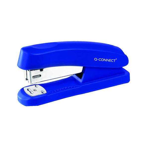 Q-Connect Half Strip Plastic Stapler Blue